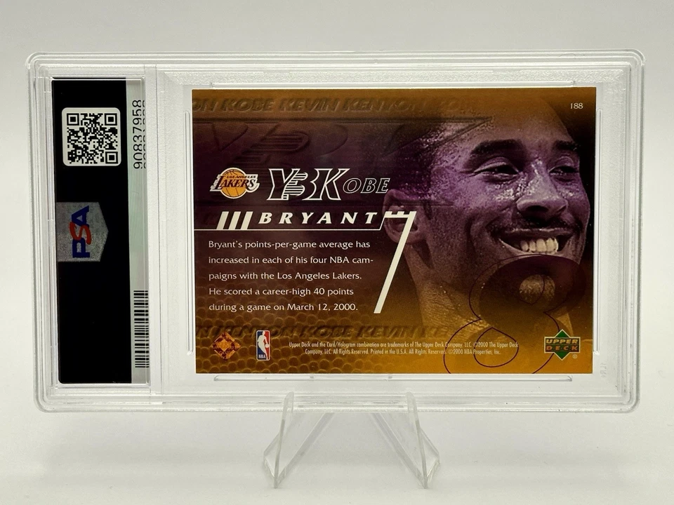 Upper Deck #188 2000 Y3K Kobe Bryant PSA 10 Foto 2 de 2