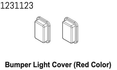 ABSIMA Stoßstangenbeleuchtungsglas rot CR4.4 (2 St.) / 1231123