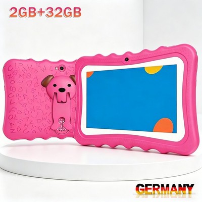 Kinder Tablet 7'' Android 2GB+32GB Speicher 3000mAh WiFi WLAN E-Book Lernsoftware