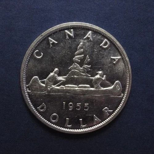 1955 CANADA Silver Dollar BU Cond -