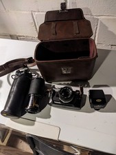 Olympus OM-10 35mm Camera w/ Zuiko 50mm f/1.8 lens Rokinon  Case Vintage