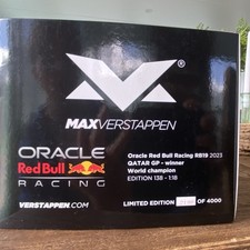 Max Verstappen Red Bull RB19 2023 Qatar GP 1:18 Limited Edition World Champion