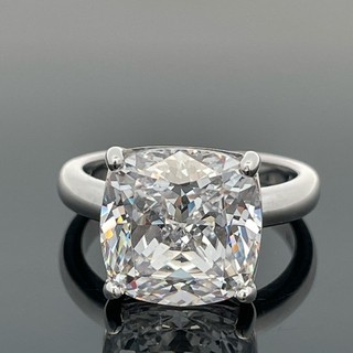 RING GR. 18 (CA.56) AUS 925/ SILBER RHODINIERT MIT ZIRKONIA SCHMUCKJAGD