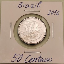 Brazil coin, 50 Centavos, 2016