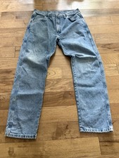 VTG Rustler Jeans 36x32 Light Wash Straight Leg Regular Fit Y2K Denim Workwear