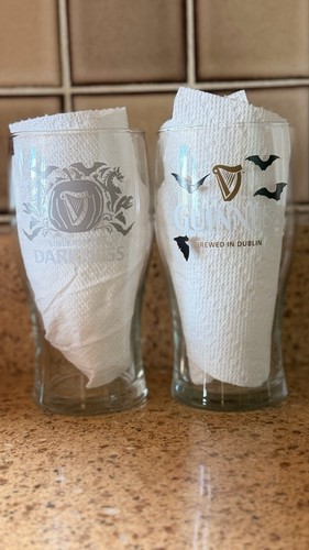 Guinness Pint Glasses Breweriana Collectible Set