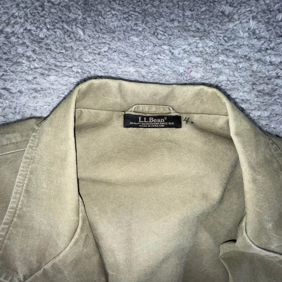 Blazer LL Bean Para Hombres 42 Verde Peso Trópico Sin Forro Abrigo Deportivo Chaqueta Caza Foto 3 de 4