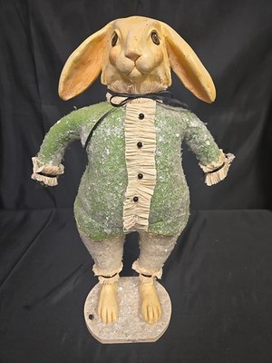 Vintage 15'' Bethany Lowe Easter Bunny Rabbit Glittery Retired Decor INCOMPLETE