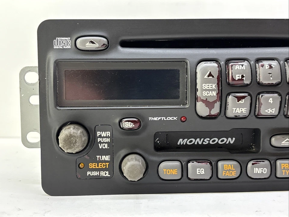 Pontiac Grand Am Am Fm 2000-2001 Cassette CD Monzón Radio Reproductor 10311744 Foto 3 de 4
