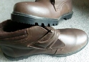 mens ankle boots with velcro fastening