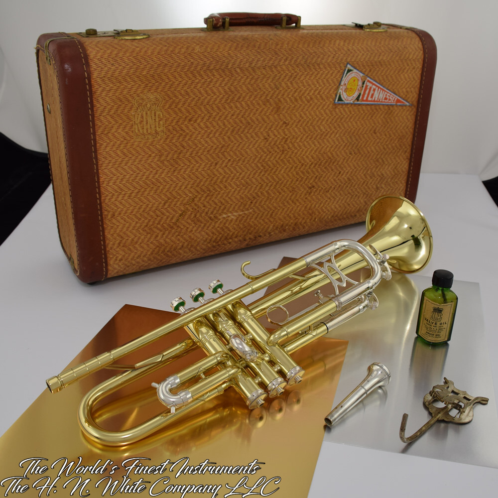 1947 Vintage King H. N. White Liberty Trumpet Silver Slides | eBay