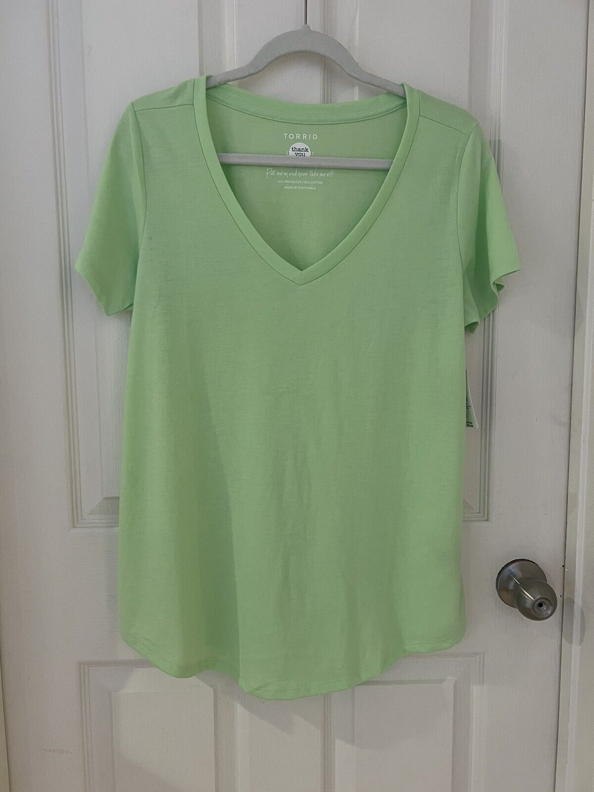 Torrid Women's Classic Fit V-neck Paradise Green T-Shirt Tee Blouse various size