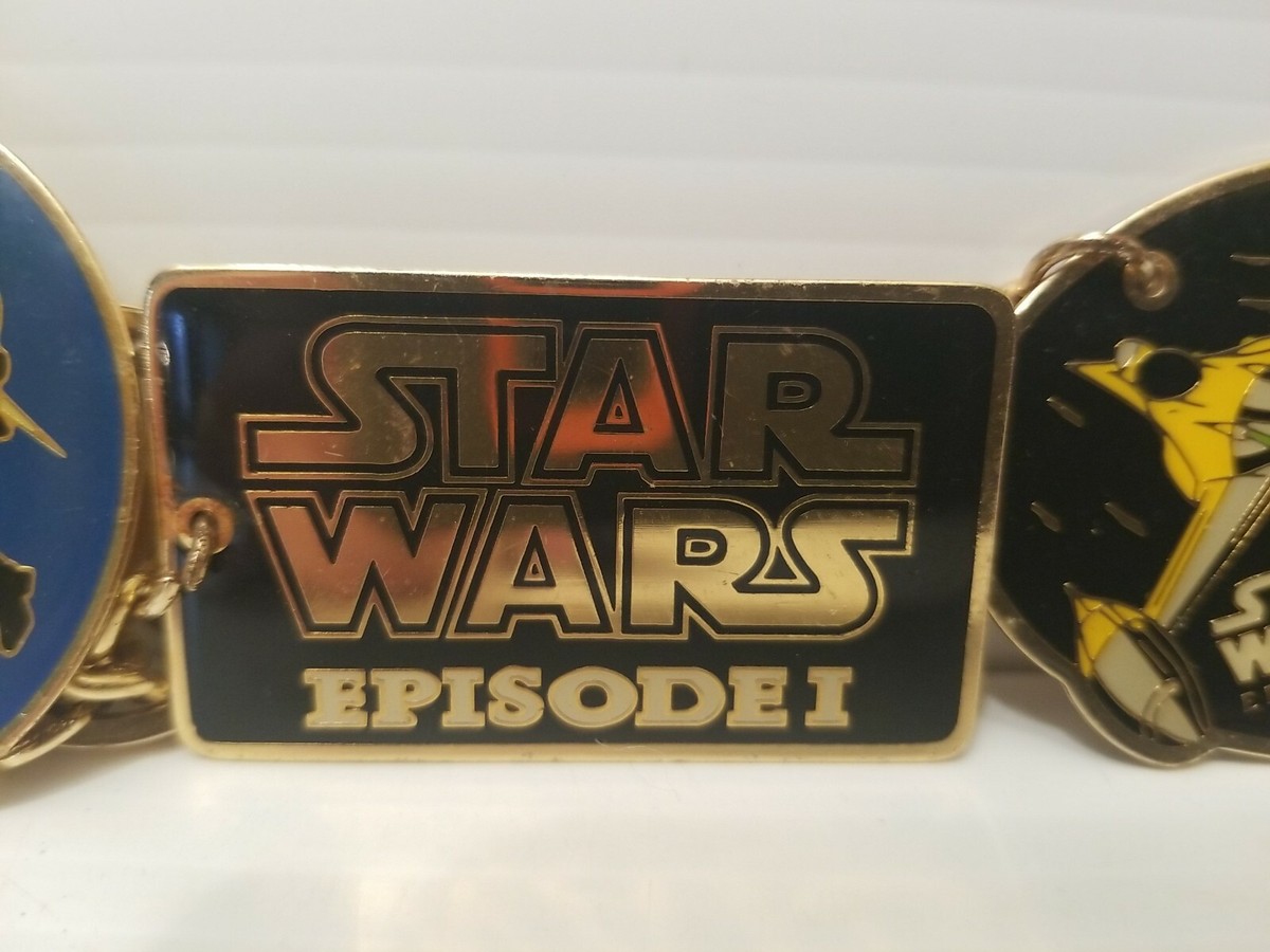 Vintage Star Wars Episode I Set of 3 Keychains 1999