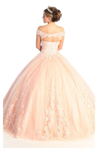Womens Dresses For Quinceanera Long Sweetheart Sweet 16 Ball Gown Plus Size - Picture 2 of 14