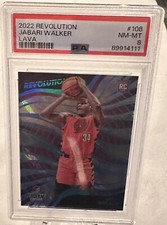 2022 Jabari Walker RC Lava #/10 Panini Revolution PSA 8