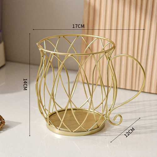 Coffee Pod Holder Organizer Mug Coffee Capsule Storage Basket Display Rack Stand