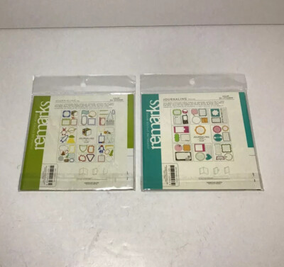 American Crafts Remarks Journaling Texting Pal Color Sticker Books 2 Unused