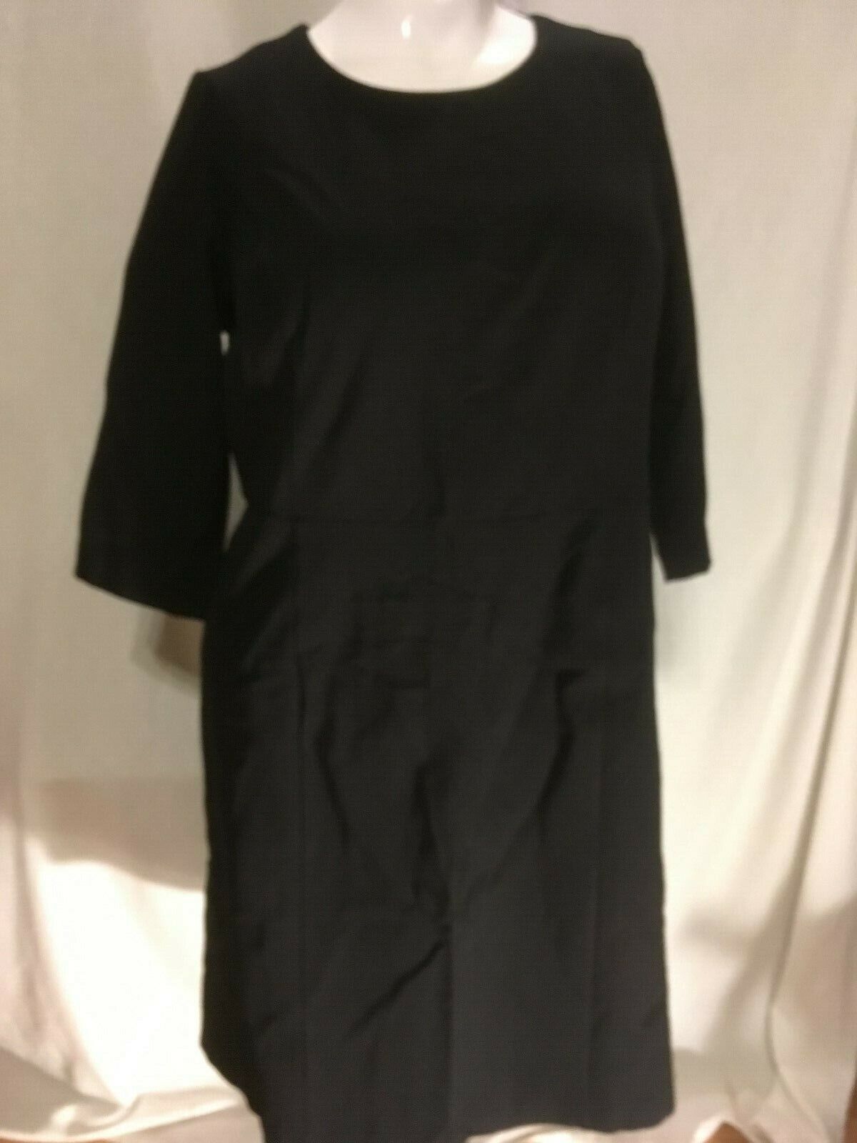 NEW CHRISTOPHER&BANKS BLACK PLUS SIZE 18 20W 24W PONTE KNIT PRINCESS ...