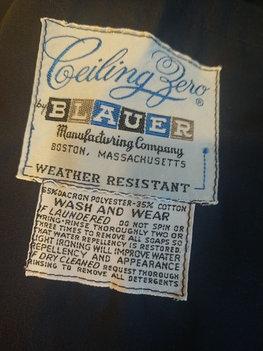 Ceiling Zero BLAUER Vintage Jacket SZ 40R 60's/70's Air force? - Picture 11 of 15