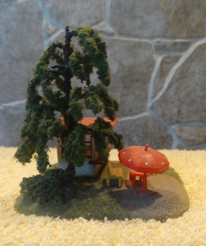 NOCH   xxxx    (Spur H0)   Kiosk - fertig gebaut - Modell 2 - Bild 5 von 6