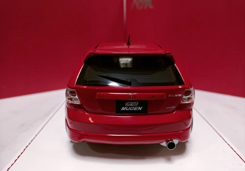AMC 1/18 Resina Coche Modelo Honda Mugen Civic Tipo R EP3 Rojo - Imagen 7 de 10