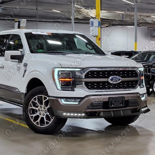 Kit de carrocería de parachoques delantero luz de señal de giro LED secuencial para Ford F150 21-23 - Imagen 10 de 13