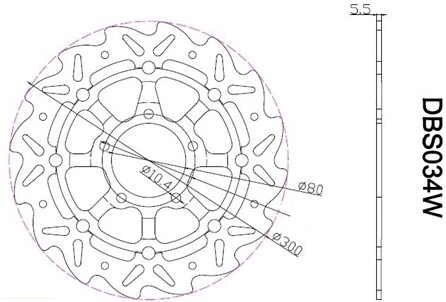 Rotor de disco de freno delantero estadounidense para Kawasaki Ninja ZX6R 05-12 ZX10R 04-07 Ninja 650R Foto 4 de 4