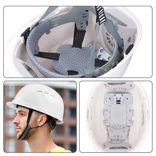 Cooling Fan Hard Hat Cooling Fan Safety Helmet Rainproof With Light For - Picture 6 of 10