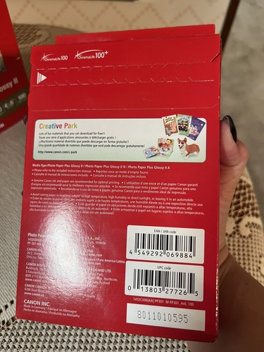 4 Pack Canon PP-301 Photo Paper Plus Glossy II, 4x6 inch - 100 Sheets Each - Picture 2 of 3
