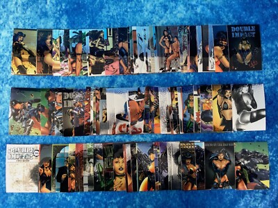 Double Impact Chromium (Comics) SINGLE Non-Sport Trading by Comic Images 1996