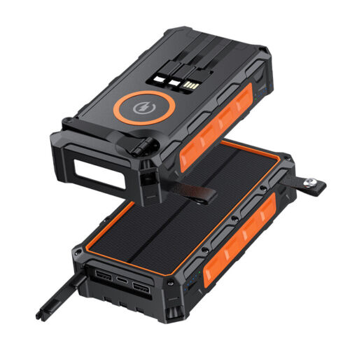 Solar Power Bank Battery 20000mAh Fast Charging Panel for Mobile Phone iPhone - Picture 11 of 15