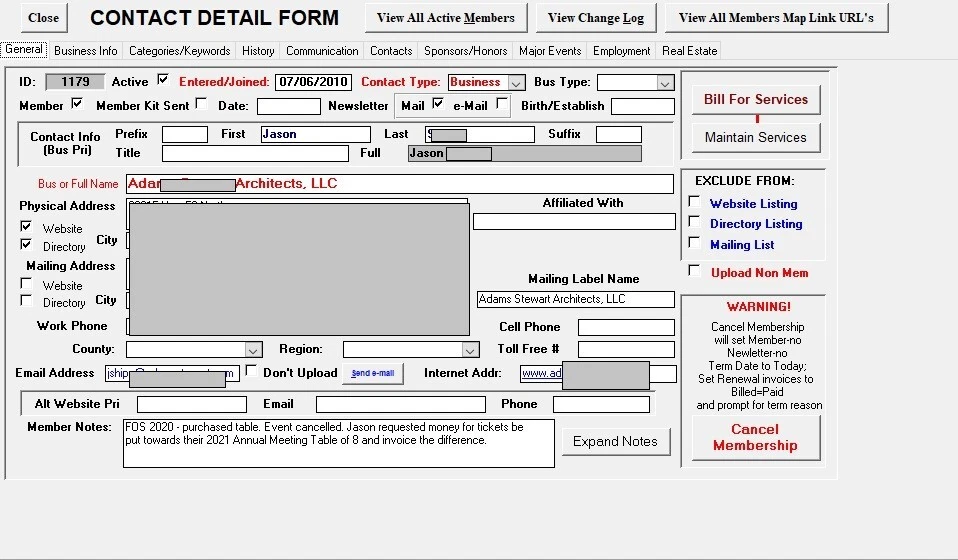 e-Chamber full Chamber member application link to website, uses Microsoft Access - Image 3 of 4