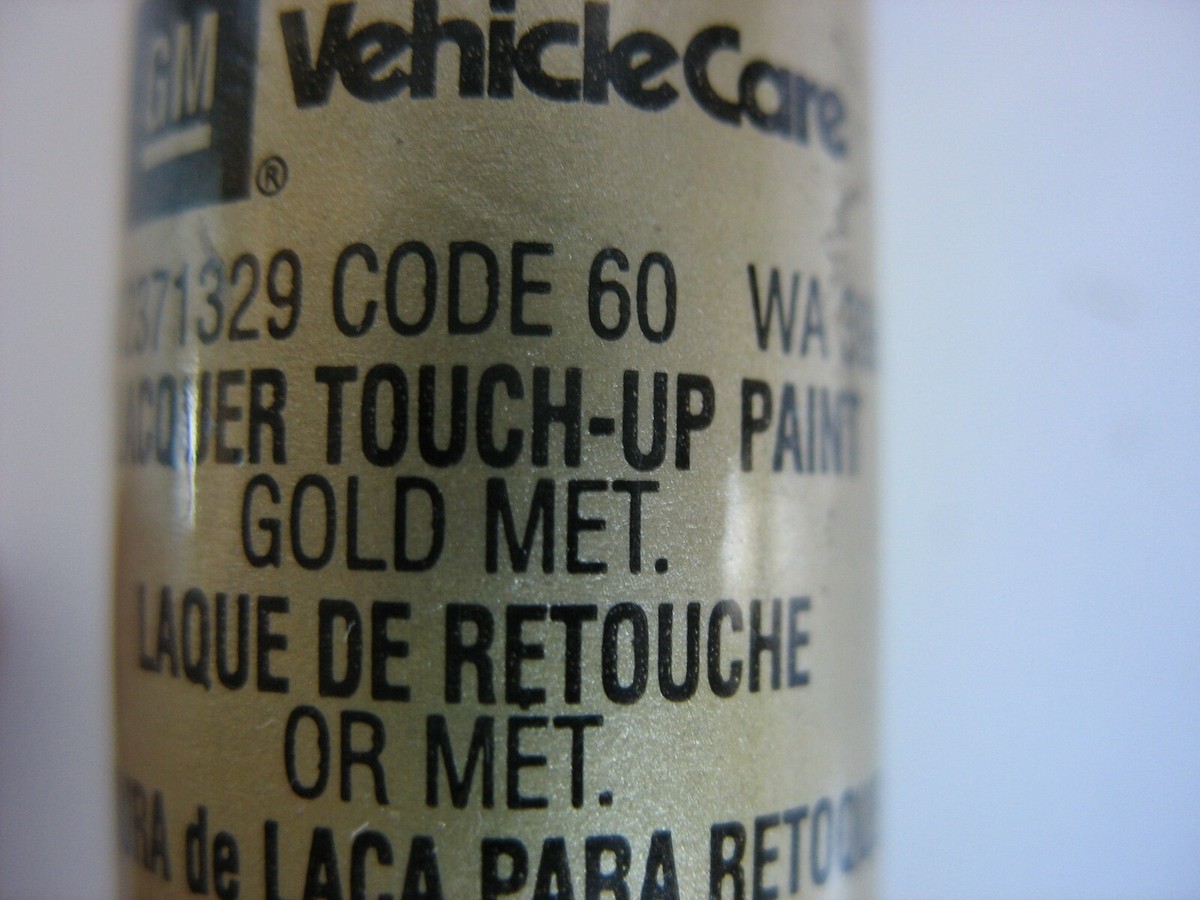 NOS GM Vehicle Care Lacquer touch-up paint Code 60 wa 398E GOLD
