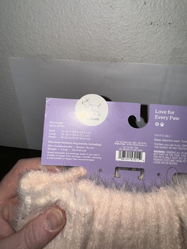 The Cuddle Collab Ghost & Wren Dog Sweater Bodysuit Turtleneck Sweater Medium - Picture 4 of 4