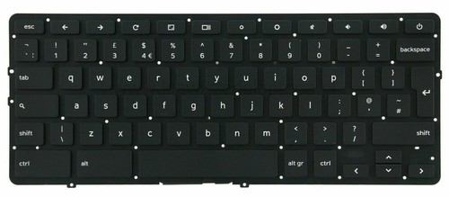 Original QWERTY keyboard DELL Chromebook 13 7310 Backlit /DE331-UK - Afbeelding 2 van 3