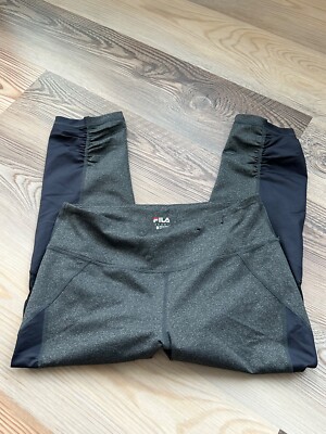 Fila Sport Capri Leggings W/ See Thru Accents Size Medium