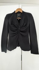 Emporio Armani Milano Womens Zip Blazer Black Various Uk Sizes