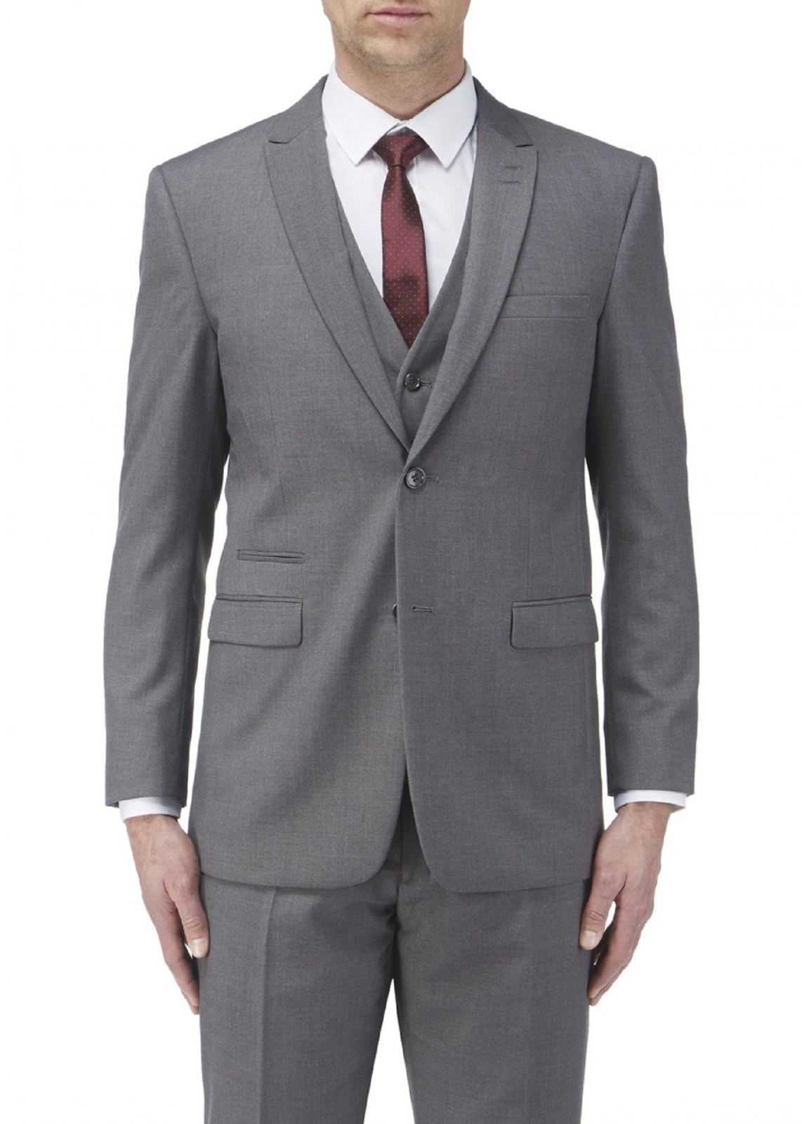Chaqueta De Traje Ajustada Skopes Para Hombre Madrid En Gris Talla 34 - 62
