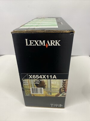 Genuine Lexmark X654X11A Extra High Yield Black Toner for X654, X656, X658, NEW!