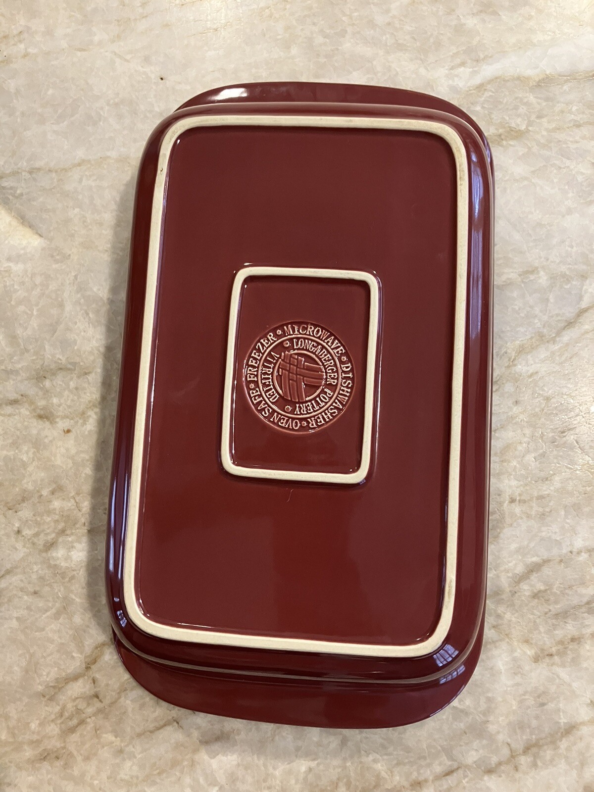 longaberger pottery woven traditions (paprika) casserole dish eBay