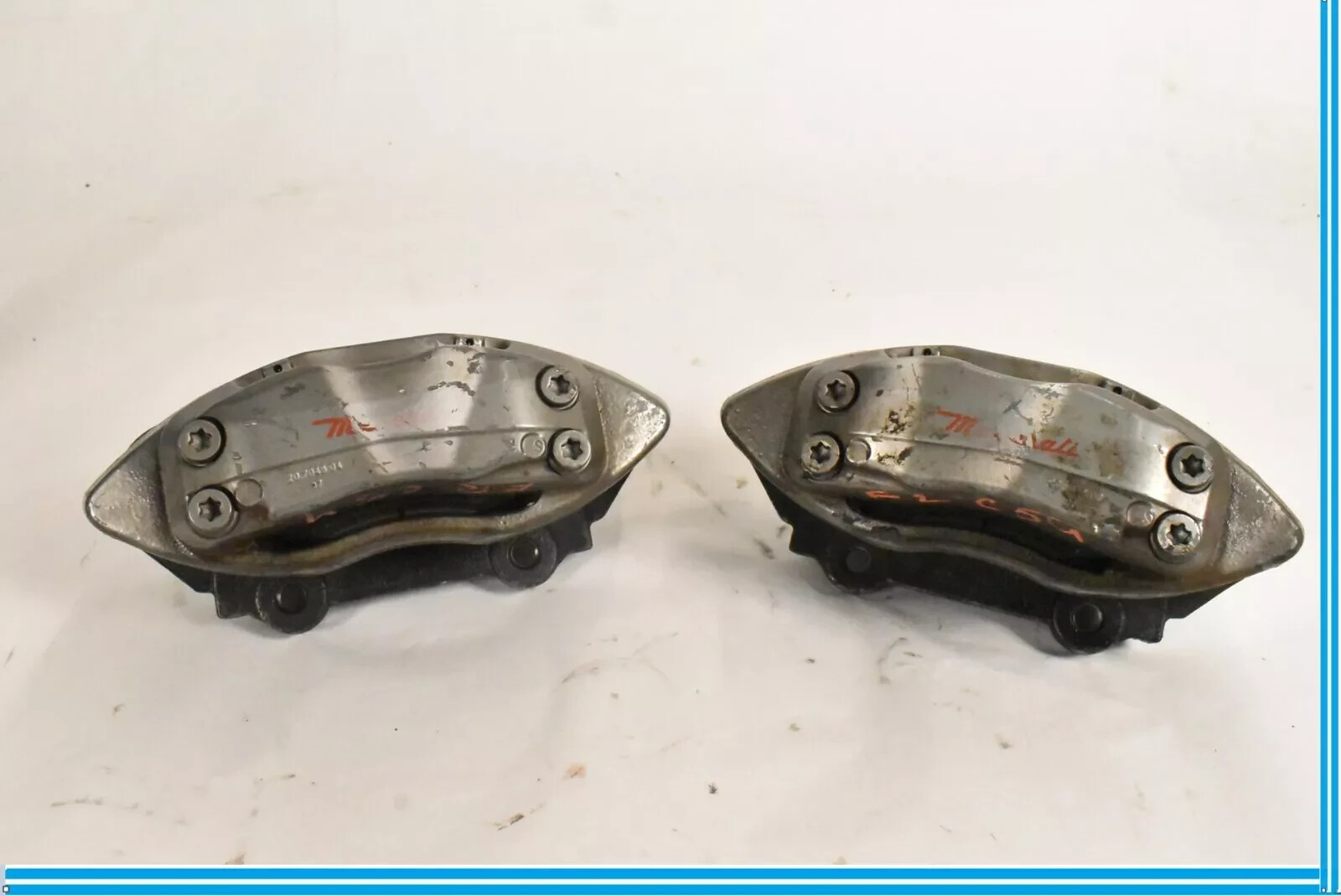 04-17 Maserati Quattroporte Front Left & Right Brake Caliper Calipers Set OEM