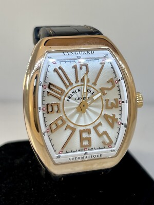Franck Muller Vanguard Rose Gold Silber Ziffernblatt 41mm Automatik Herren Uhr