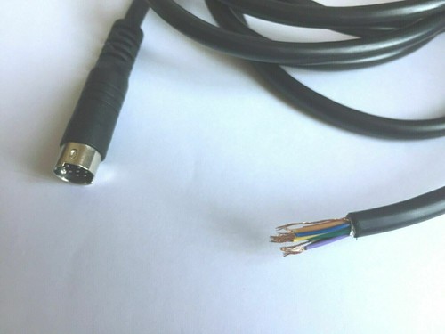 Cable de ruptura mini enchufe DIN de 8 pines color gris para Yaesu Kenwood 10 ft 3 m de largo EE. UU.* - Imagen 2 de 3