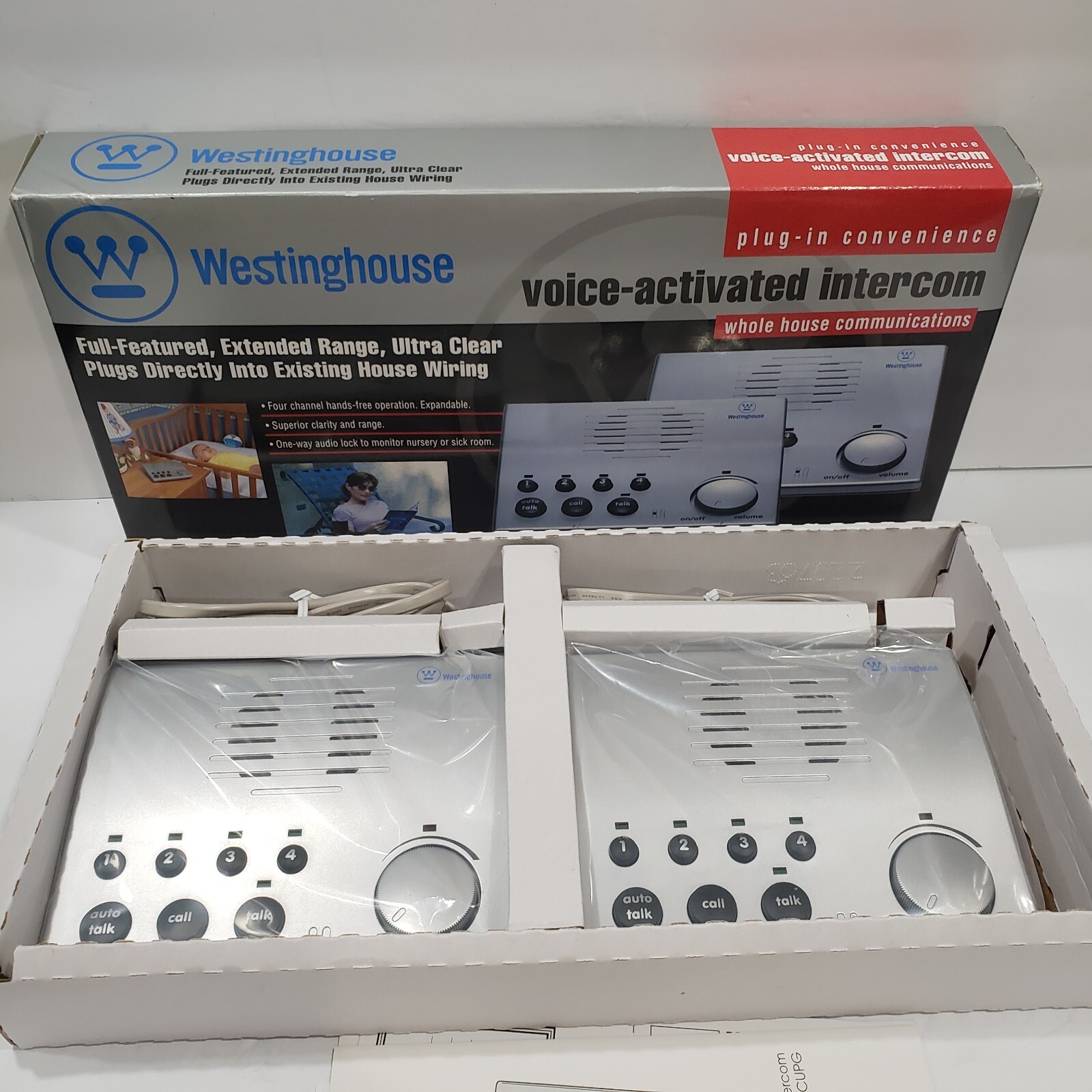 2 Westinghouse 4Channel VoiceActivated Wireless WHI4CUPG