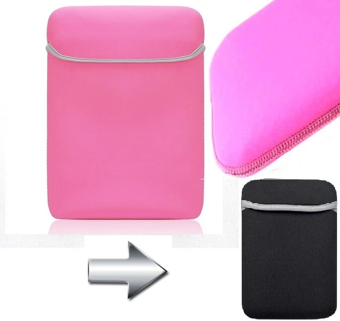 7" 7.8" 8" inch Tablet Computer Sleeve Pouch Case Bag Cover 22.5*14.5cm Pink - Image 2 of 2