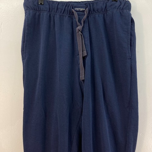 Lucky Brand Joggers Mens Large 34 x 28 Blue Stretch Waist Drawstring Cuff Ankle - Picture 4 of 13