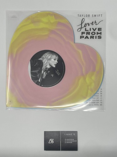 Taylor Swift Lover (Live From Paris) Heart Shaped Vinyl - IN HAND / SHIPS ASAP