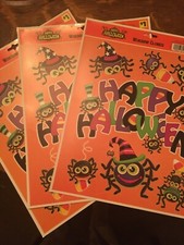 Happy Halloween Window Clings 3 Sheets Total