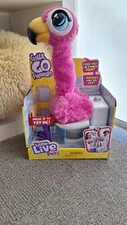 New LITTLE LIVE PETS GOTTA GO FLAMINGO Sounds EATS, SINGS, & POOPS RARE Toy