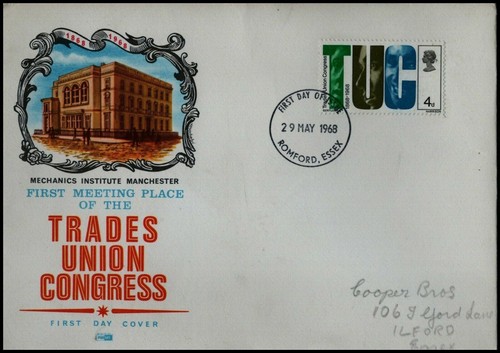 GB QEII FDC 1953 -1969 Pre Decimal Commemorative Registered Plain Fm 99p - Picture 158 of 213